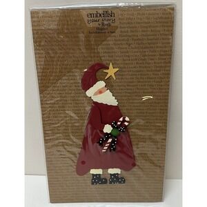 Embellish Your Story by Roeda for Demdaco 9.5" Santa with Cany Cane Magnetic NEW